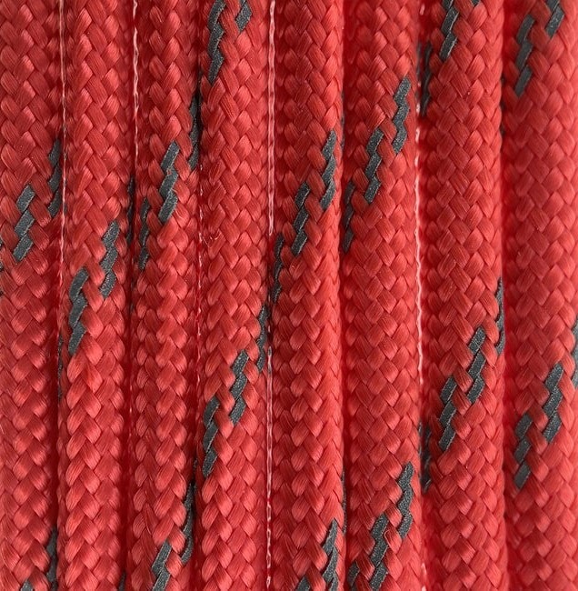 Paracord Farbe Reflektor Rot für handgefertigte Hundehalsbänder